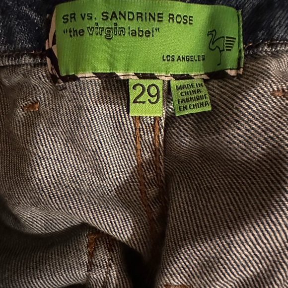 SE vs Sandrine Rose “the Virgin label” LA 29 blue jeans - Picture 10 of 10